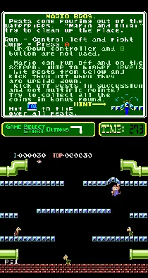 PlayChoice-10: Mario Bros. screen shot game playing